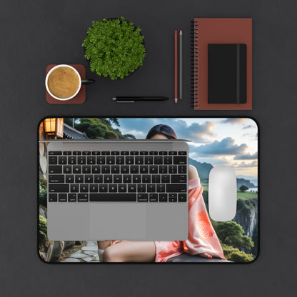 Nezuko Schreibtischunterlage, Anime-Gaming-Mauspad, Demon Slayer Heldin Große Schreibtischunterlage