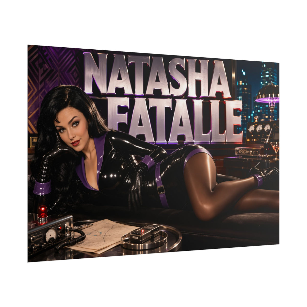 Natasha Fatale The Rocky and Bullwinkle Show Poster Wall Art Character Room Deco