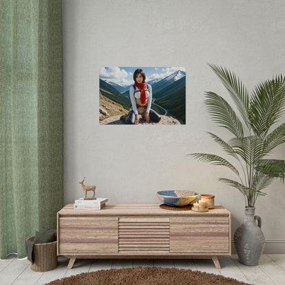 Mikasa Ackerman Anime-Poster | Waifu-Wandbild für taktische Otaku-Deko