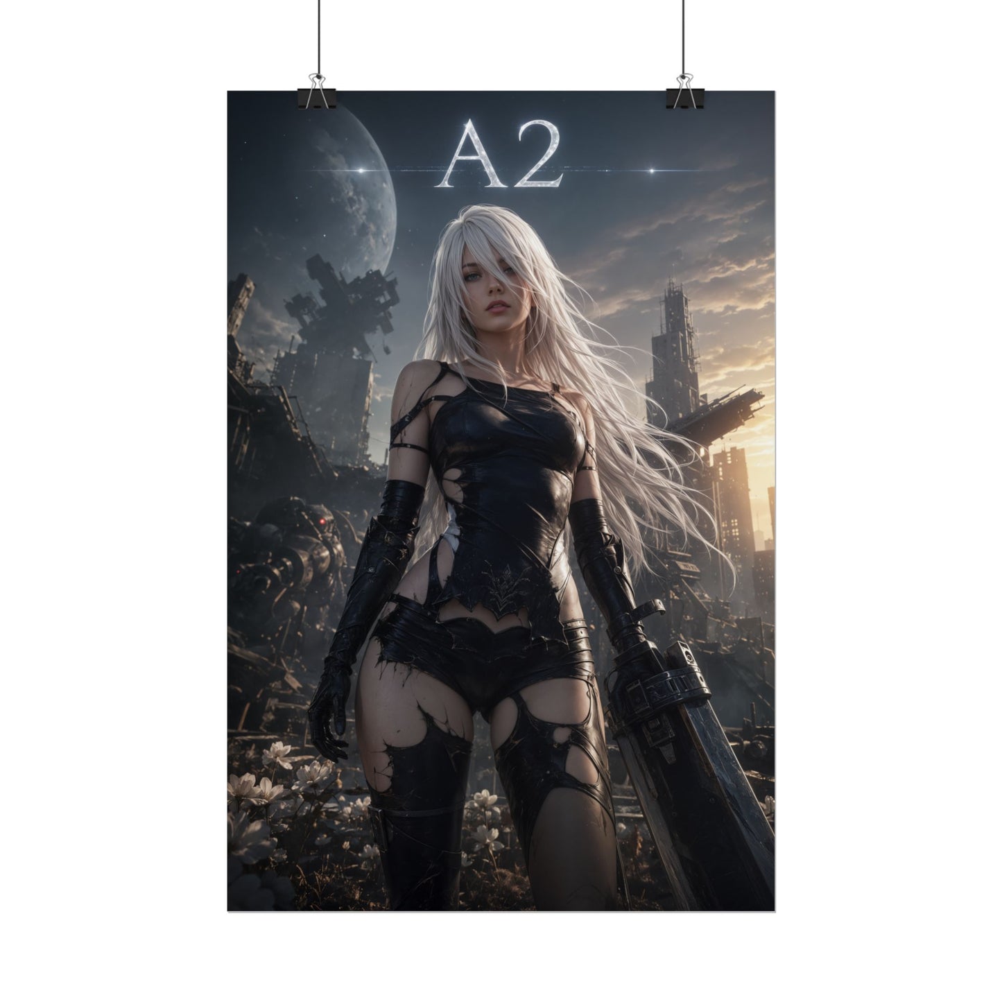 A2 NieR Automata Video Game Poster Gaming Wall Art Print