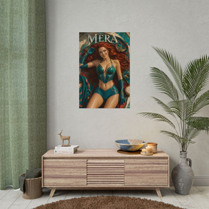 Mera Comic Poster Character Wall Art Collector Room Decor Art Print