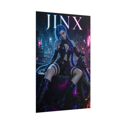 Jinx Arcane League of Legends Poster Gaming Wall Art Print