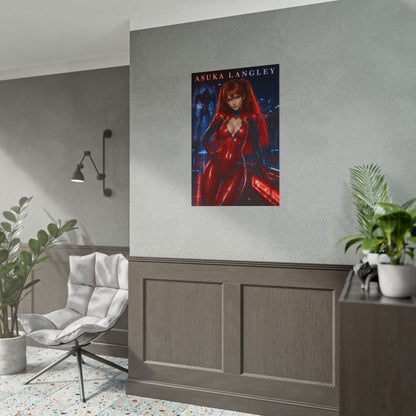 Neon Genesis Evangelion Asuka Langley Poster Anime Wall Art