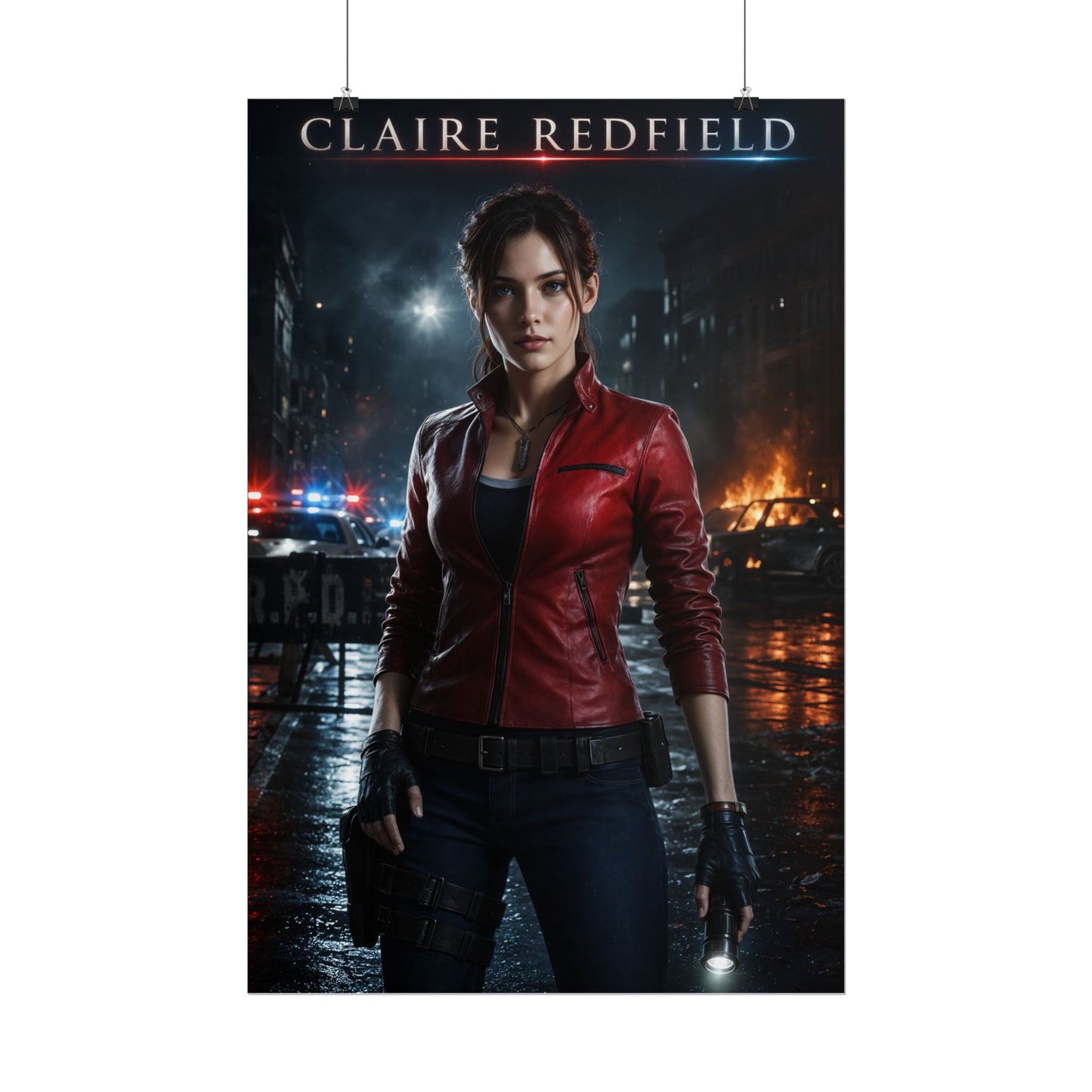 Claire Redfield Resident Evil Collectible Poster Gaming Wall Art