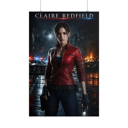 Claire Redfield Resident Evil Collectible Poster Gaming Wall Art