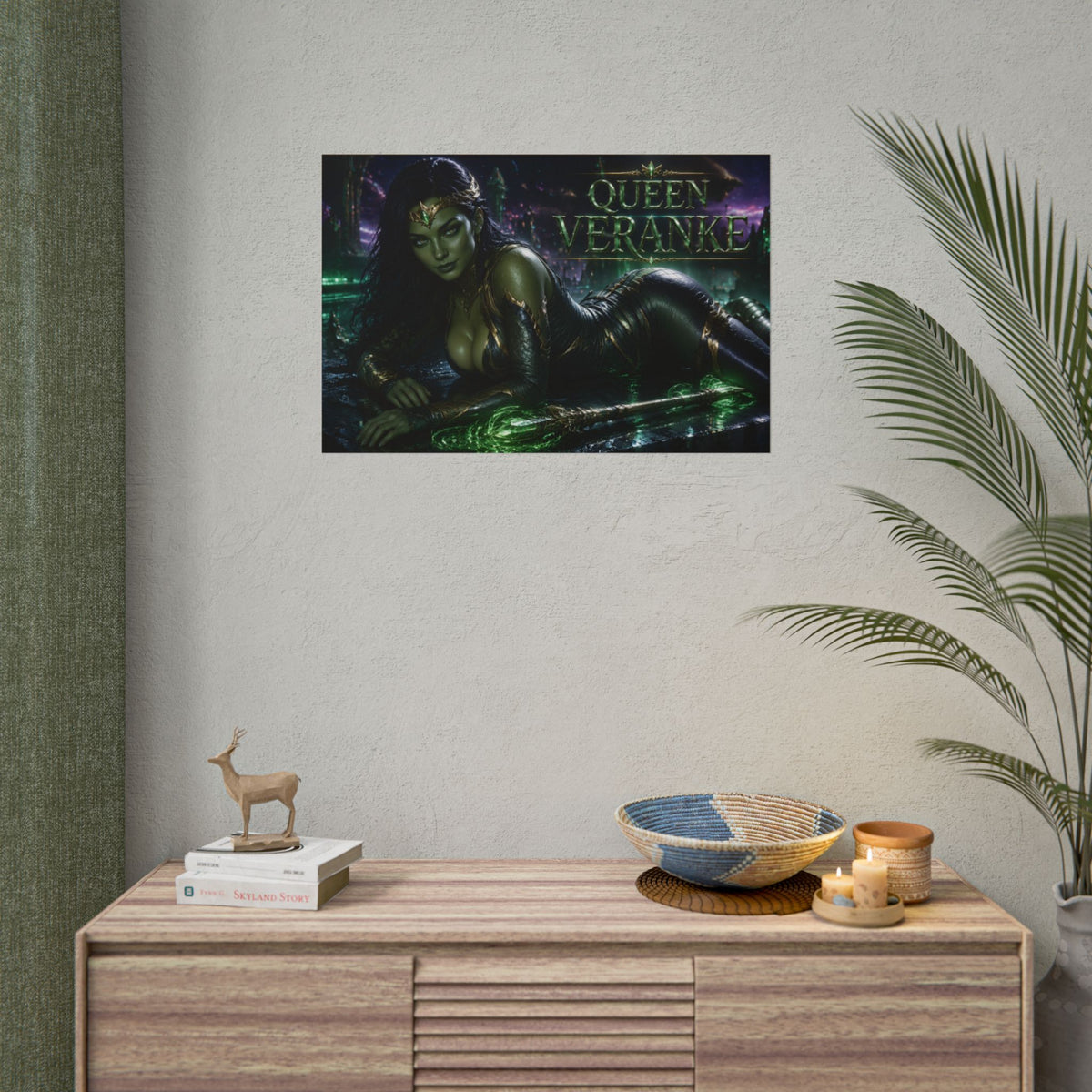 Queen Veranke Character Poster Comic Style Wall Decor Bedroom Collector Gift
