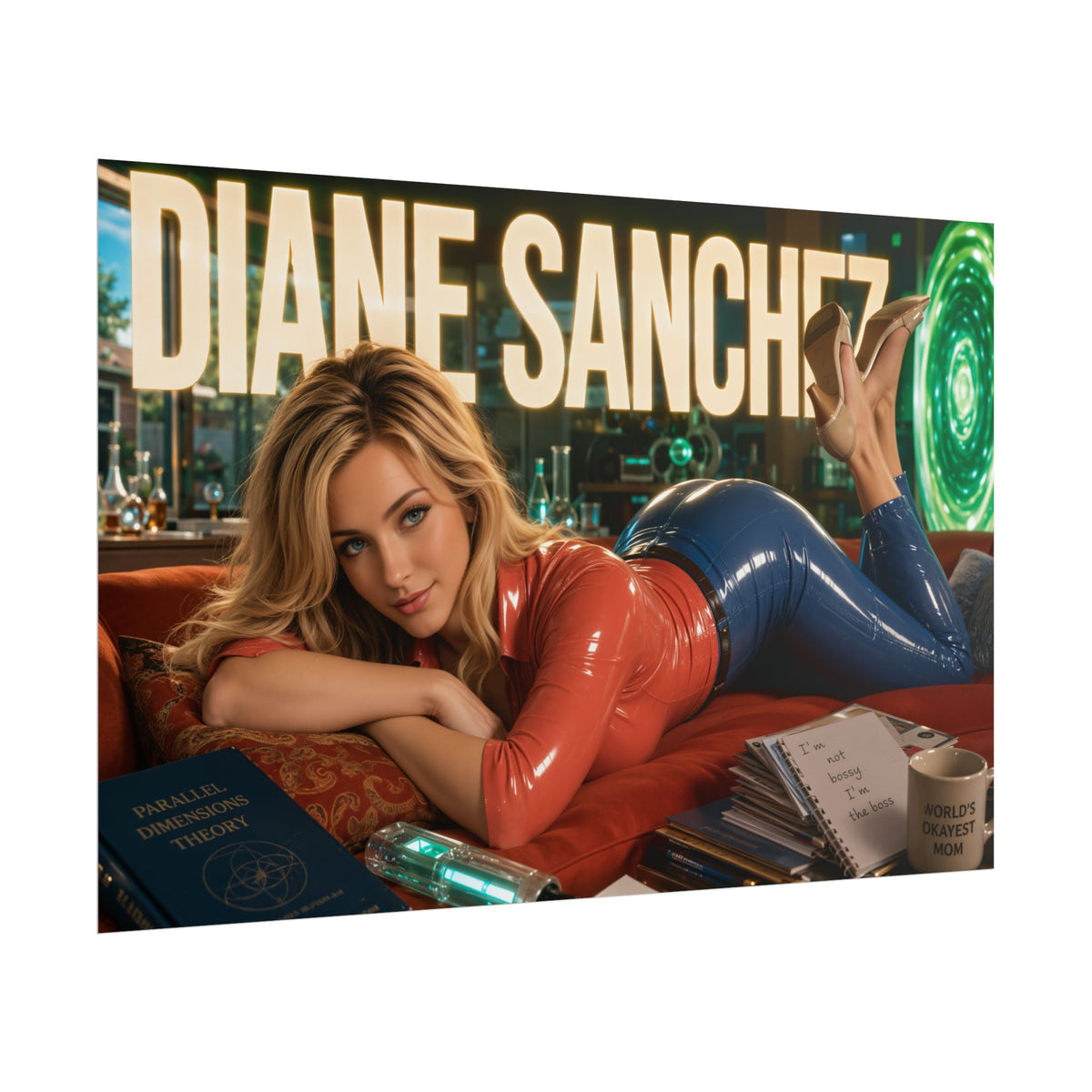 Diane Sanchez Character Poster Rick and Morty Wall Decor Collectible Art Print