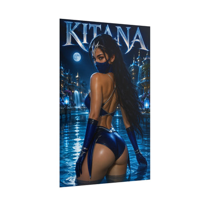 Kitana Mortal Kombat Poster PC Gaming Wall Decor Bedroom Art Collector Gift