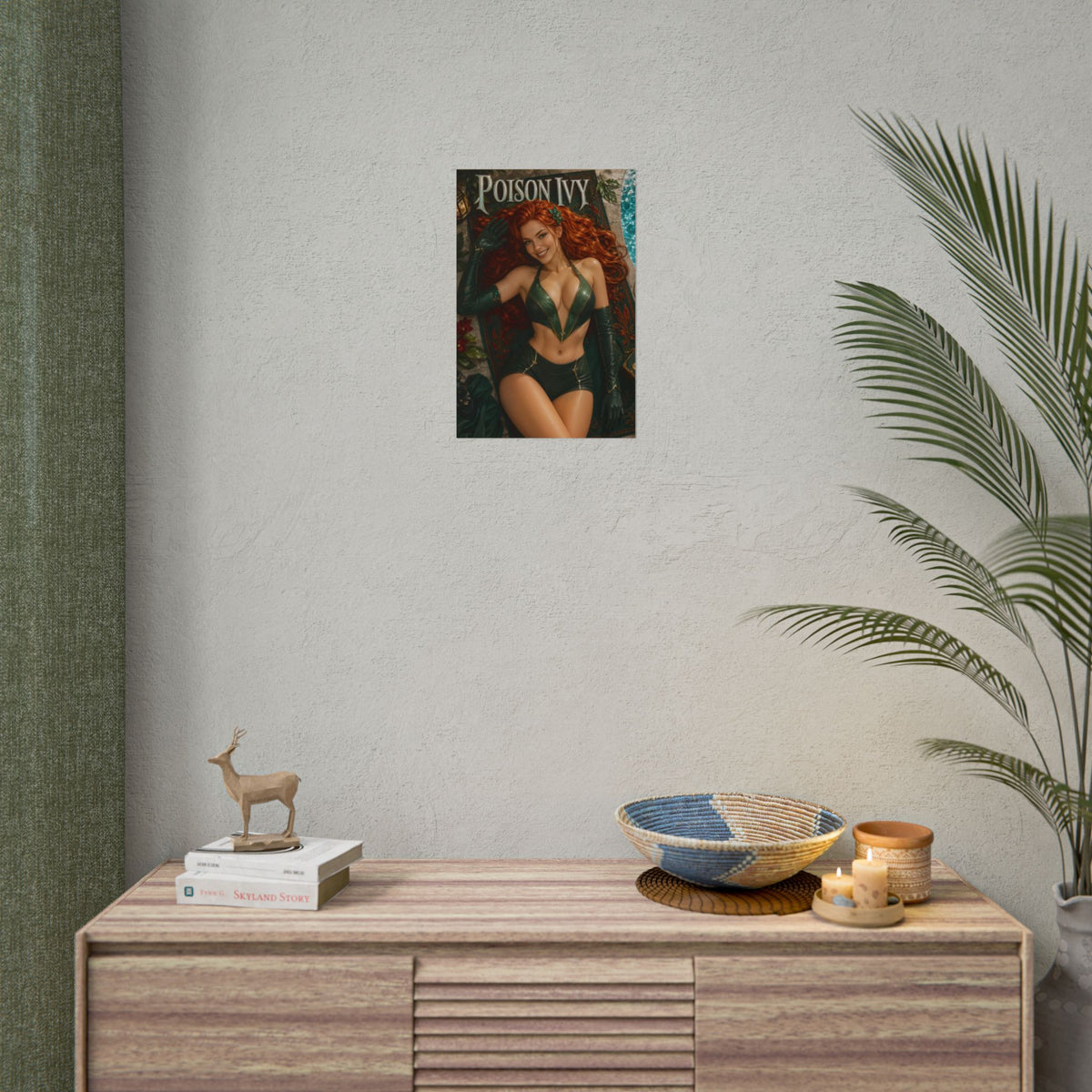 Poison Ivy Comic Poster Character Wall Art Collector Room Decor Art Print