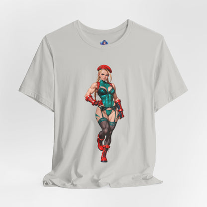 Cammy White T-Shirt | Street Fighter Grafik-T-Shirt für Gamer &amp; Anime-Fans | Waifu-Shirt