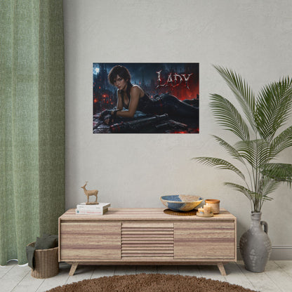 Lady Devil May Cry Gaming Poster Wall Art Gamer Room Decor Collectible Print