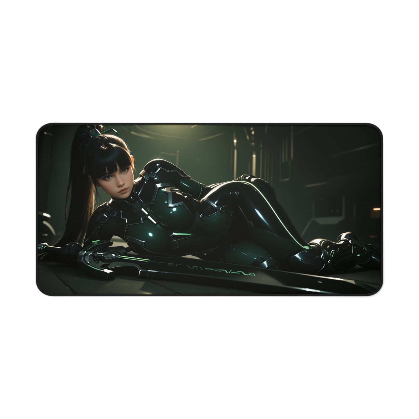 Eve-Schreibtischunterlage, Stellar Blade Game Girl-Mauspad, futuristisches Cyber ​​Warrior-Schreibtisch-Setup