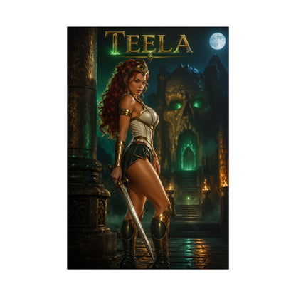 Teela Masters of the Universe Poster MOTU Wall Art Print