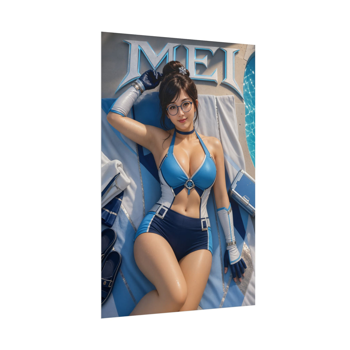 Mei Overwatch Gaming Poster Wall Art Gamer Room Decor Collectible Print