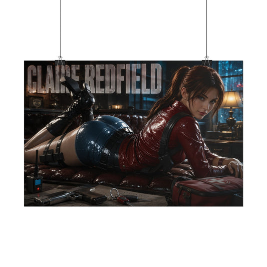 Claire Redfield Resident Evil Poster Gaming Wall Art Gamer Room Decor Art Print