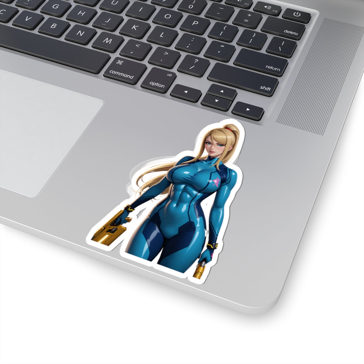 Samus Aran Aufkleber – Sci-Fi Vinyl-Aufkleber für Laptops, Notizbücher &amp; Innendekoration