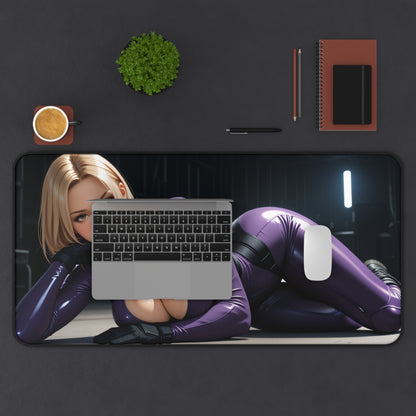 Nina Williams Desk Mat, Tekken Heroine Mouse Pad, Fighter Girl Gaming Desk Setup