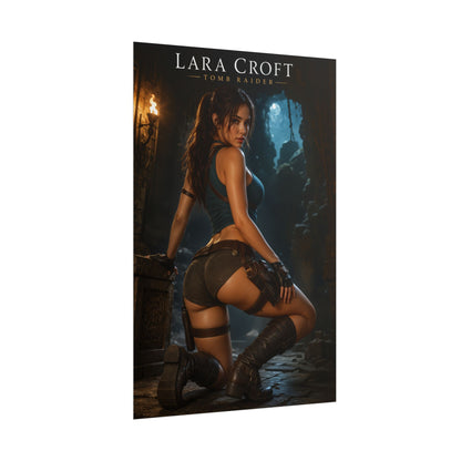 Lara Croft Poster, Tomb Raider Wall Art, Adventure Print, Gamer Decor