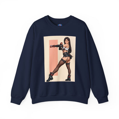 Толстовка Tifa Lockhart, FF7 Heroine Crewneck, вуличний одяг для колекціонерів у ігровому стилі