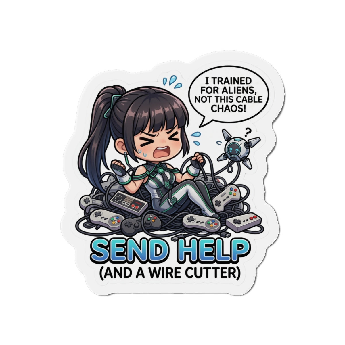 Eve Stellar Blade Magnet – Anime-Sci-Fi-Mädchen-Kühlschrankmagnet, futuristische Dekoration