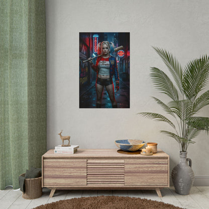 Harley Quinn Poster DC Comics Wall Art Print Gotham Decor