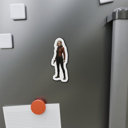 Grace Ashcroft Magnet, Resident Evil Fridge Magnet, Horror Game Decor, Gamer Gift - anime-style vinyl fridge magnet of Grace Ashcroft