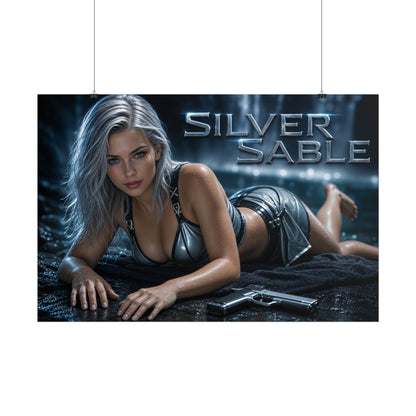 Silver Sable Heroine Wall Art Comic Poster Bedroom Office Decor Collectible