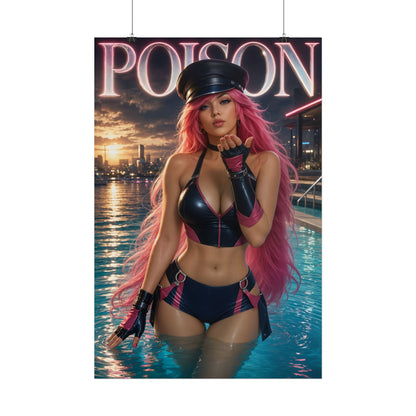 Poison Character Poster Street Fighter Gamer Gift Gaming Setup Wall Decor Print