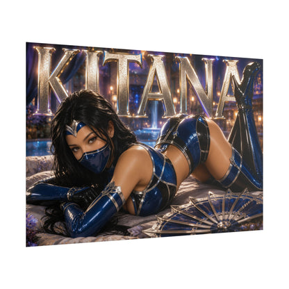 Kitana Mortal Kombat Poster Gaming Wall Art Gamer Room Decor Collectible Print