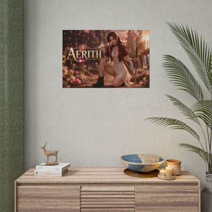 Fantasy Wall Art Aerith Gainsborough Poster Room Decor Collector Gift Art Print