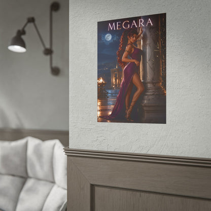 Megara Hercules Disney Poster Greek Mythology Wall Art Print
