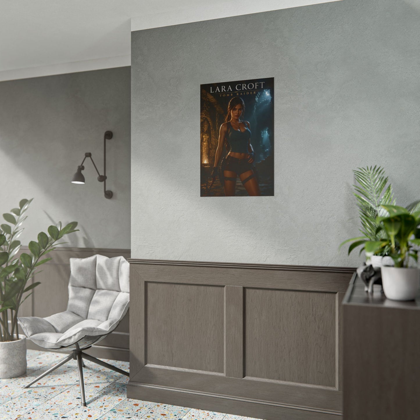Lara Croft Poster, Tomb Raider Wall Art, Gaming Poster, Room Decor