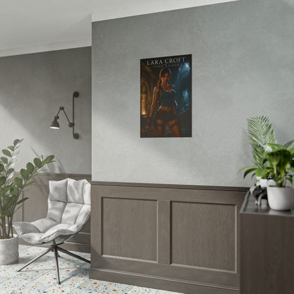 Lara Croft Poster, Tomb Raider Wall Art, Gaming Poster, Room Decor