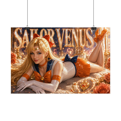 Sailor Venus Character Poster Sailor Moon Anime Wall Decor Collectible Art Print