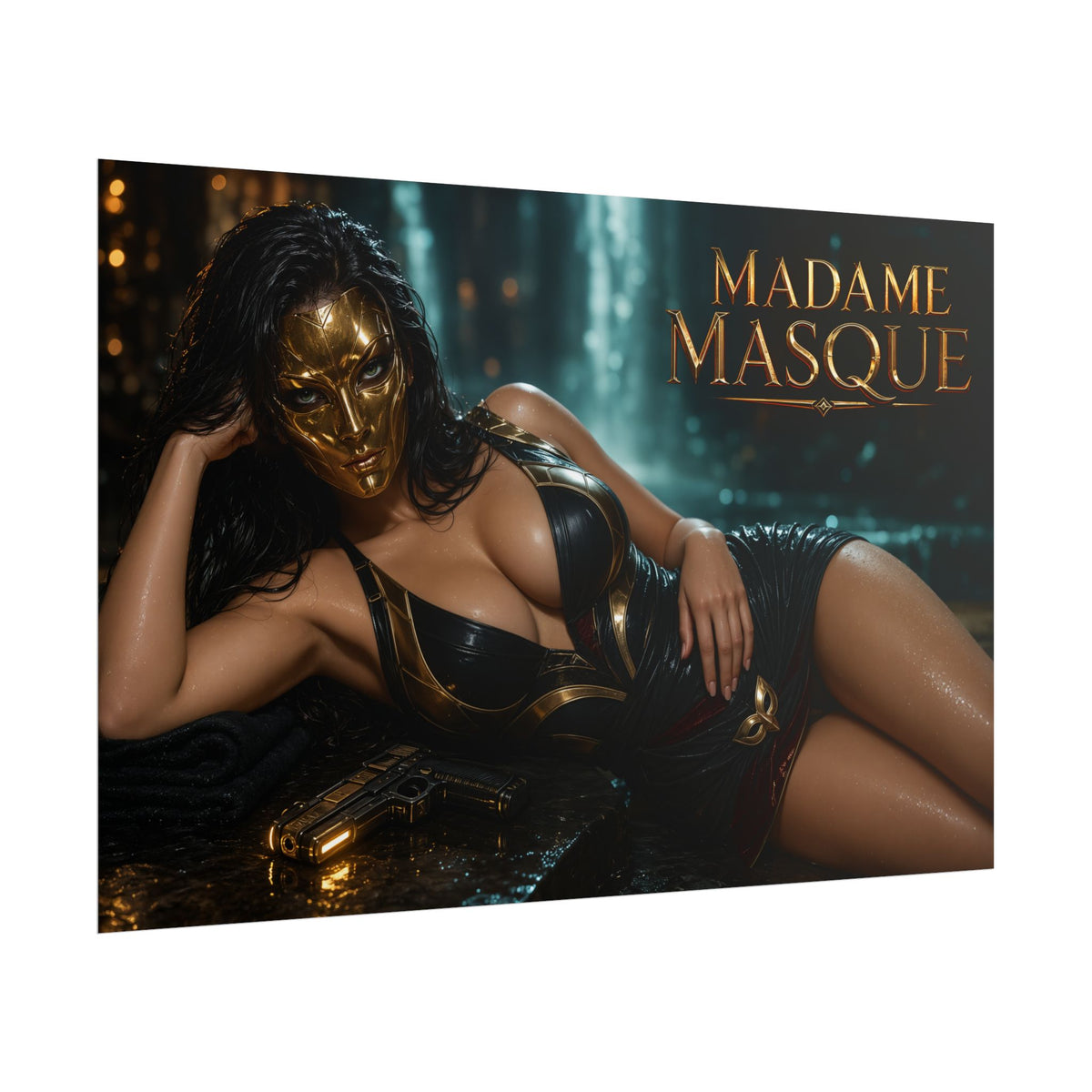 Madame Masque Comic Poster Character Wall Art Collector Room Decor Art Print