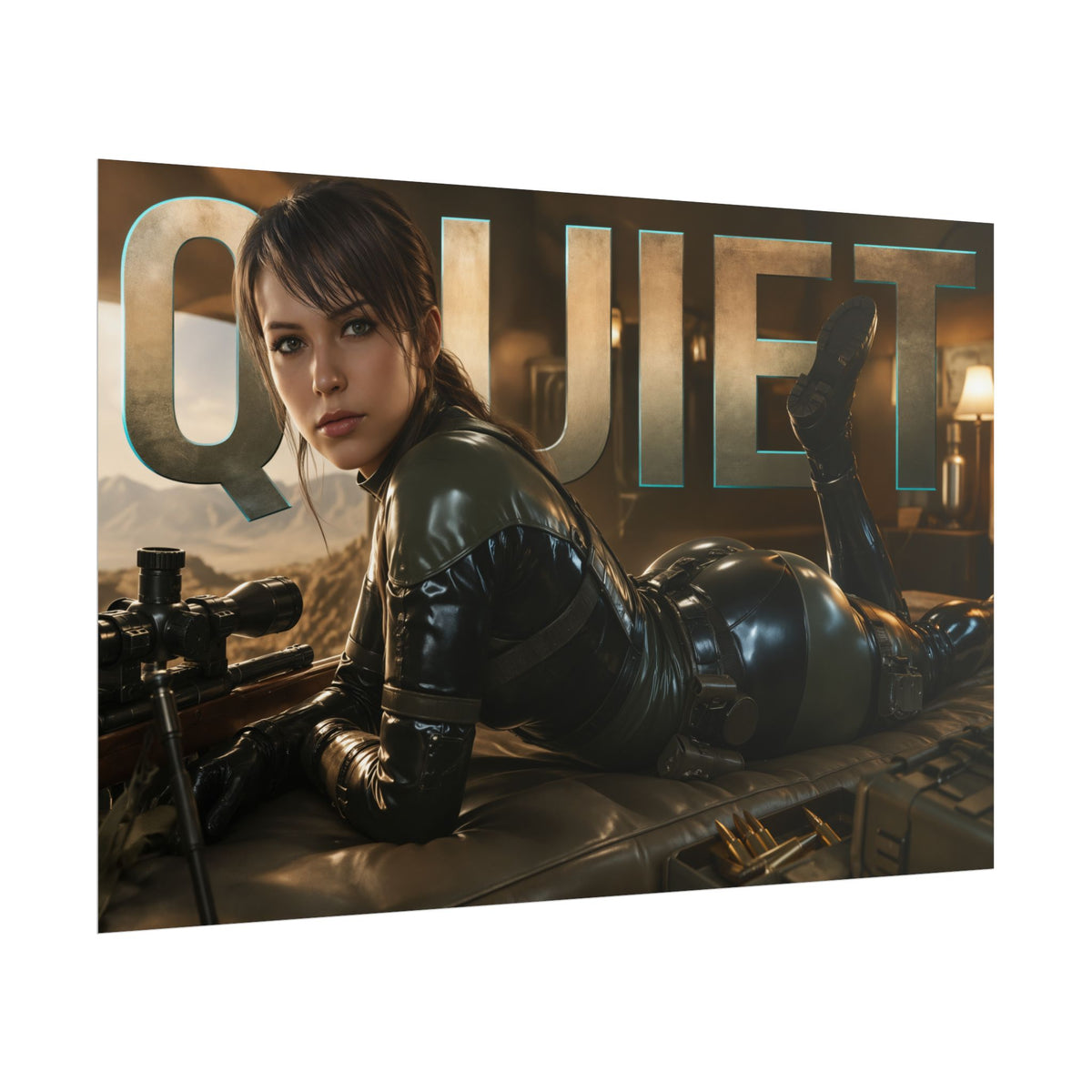 Quiet Character Poster Metal Gear Gamer Room Wall Art Collectible Decor