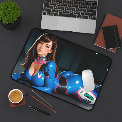 D.Va-Schreibtischunterlage, Overwatch-Heldin-Mauspad, Schreibtisch-Setup für Gamerinnen