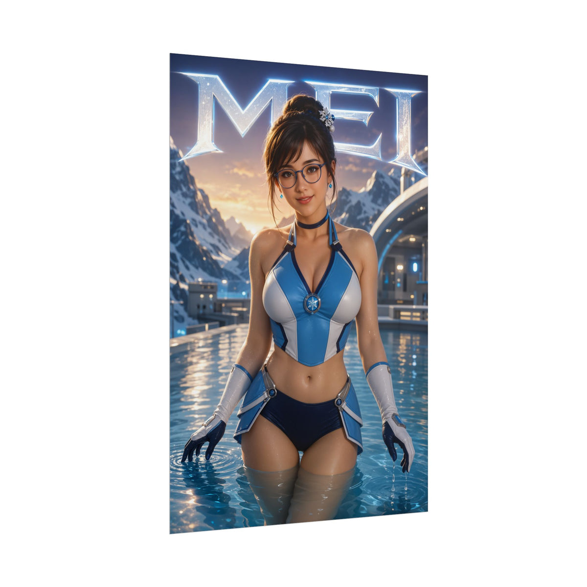 Gaming Wall Art Mei Overwatch Poster Bedroom Game Room Decor Art Print