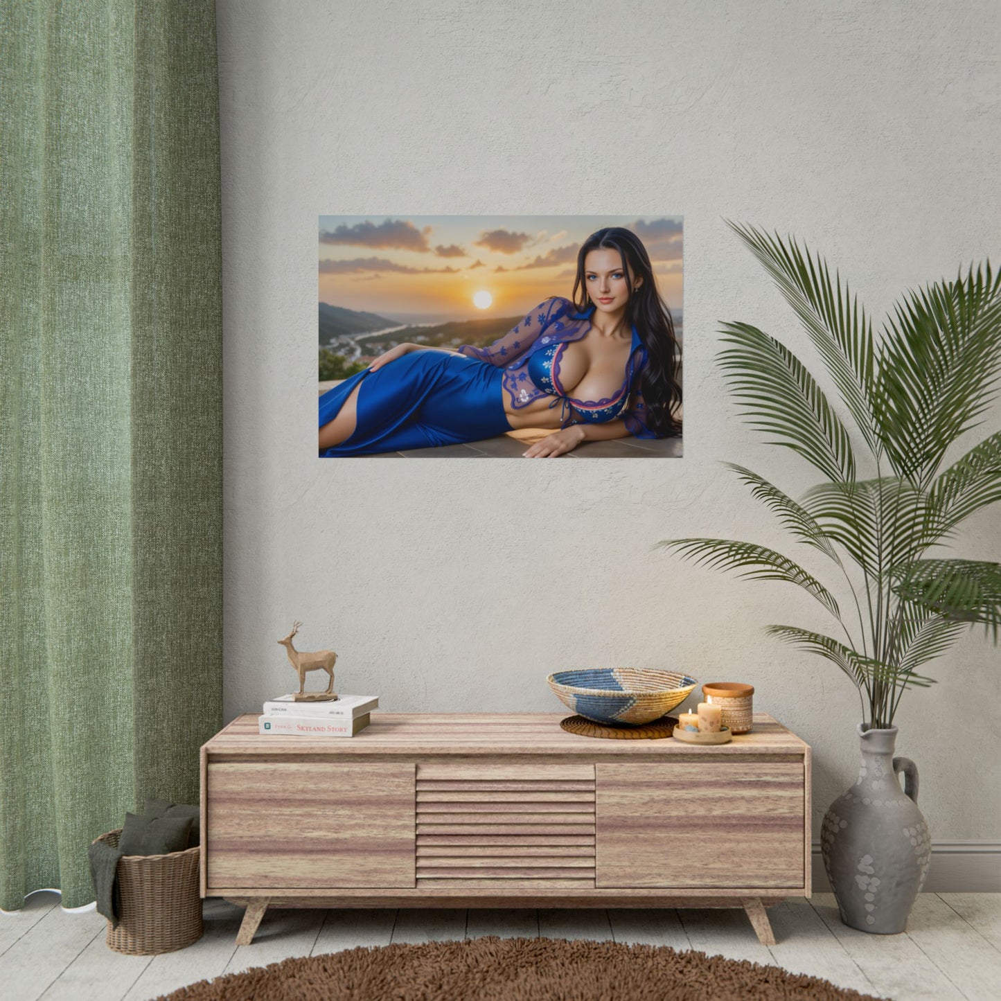 Постер аніме Ніко Робін | Настінне мистецтво Вайфу для облаштування кімнати піратського фентезі