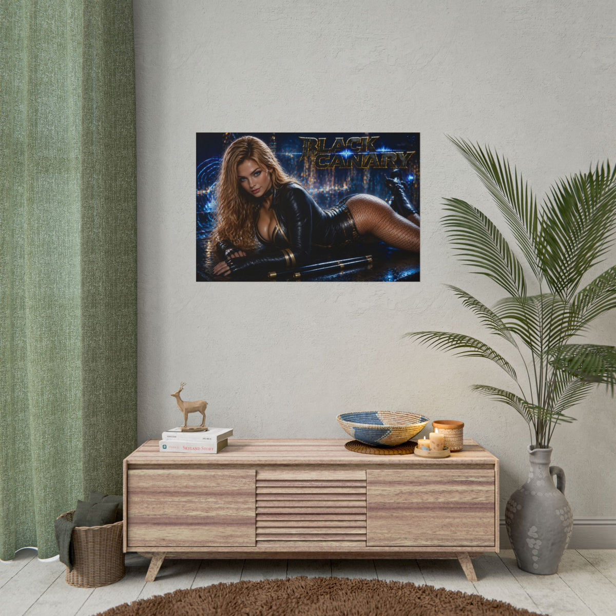 Black Canary Comic Poster Character Wall Art Collector Room Decor Art Print