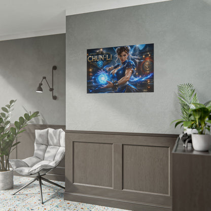 Chun Li Gaming Poster Wall Art Gamer Room Decor Collectible Print