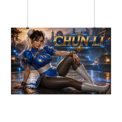 Gaming Wall Art Chun Li Poster Game Room Decor Gamer Gift Art Print