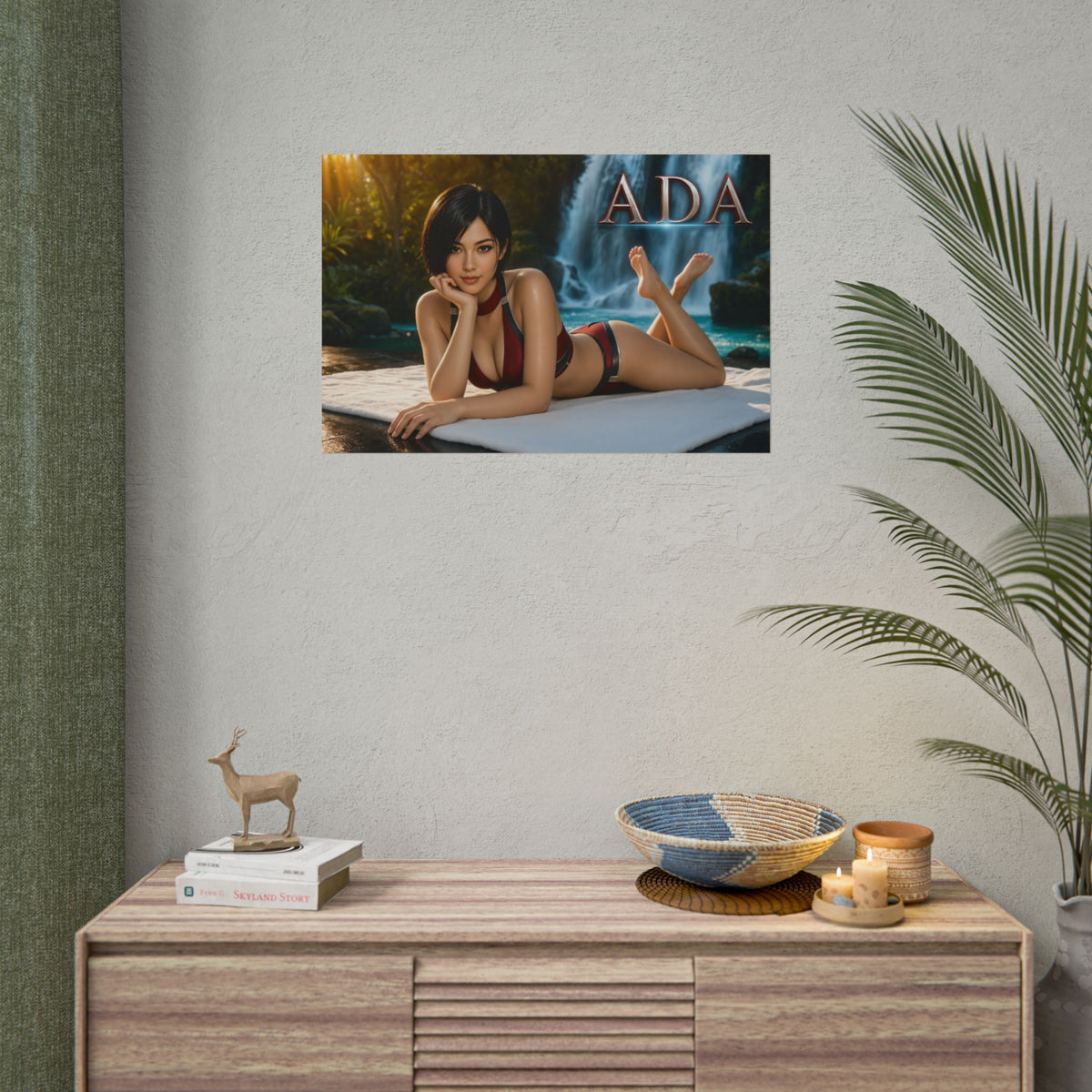 Ada Wong Gaming Poster Wall Art Gamer Room Decor Collectible Print