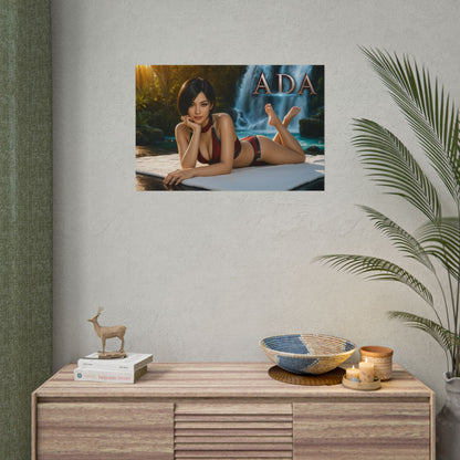 Ada Wong Gaming Poster Wall Art Gamer Room Decor Collectible Print