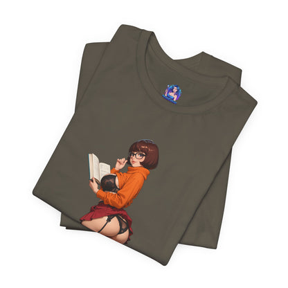 Velma-T-Shirt | Smartes Geek-Girl-Shirt für Fans &amp; Sammler | Süßes Shirt für die geheimnisvolle Heldin
