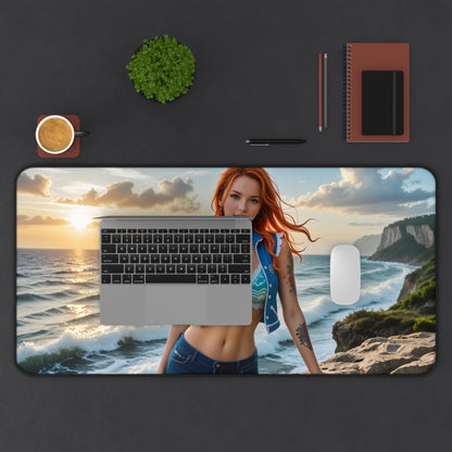 Nami Gaming-Mauspad, One Piece Schreibtischunterlage, Anime Navigator Girl Setup