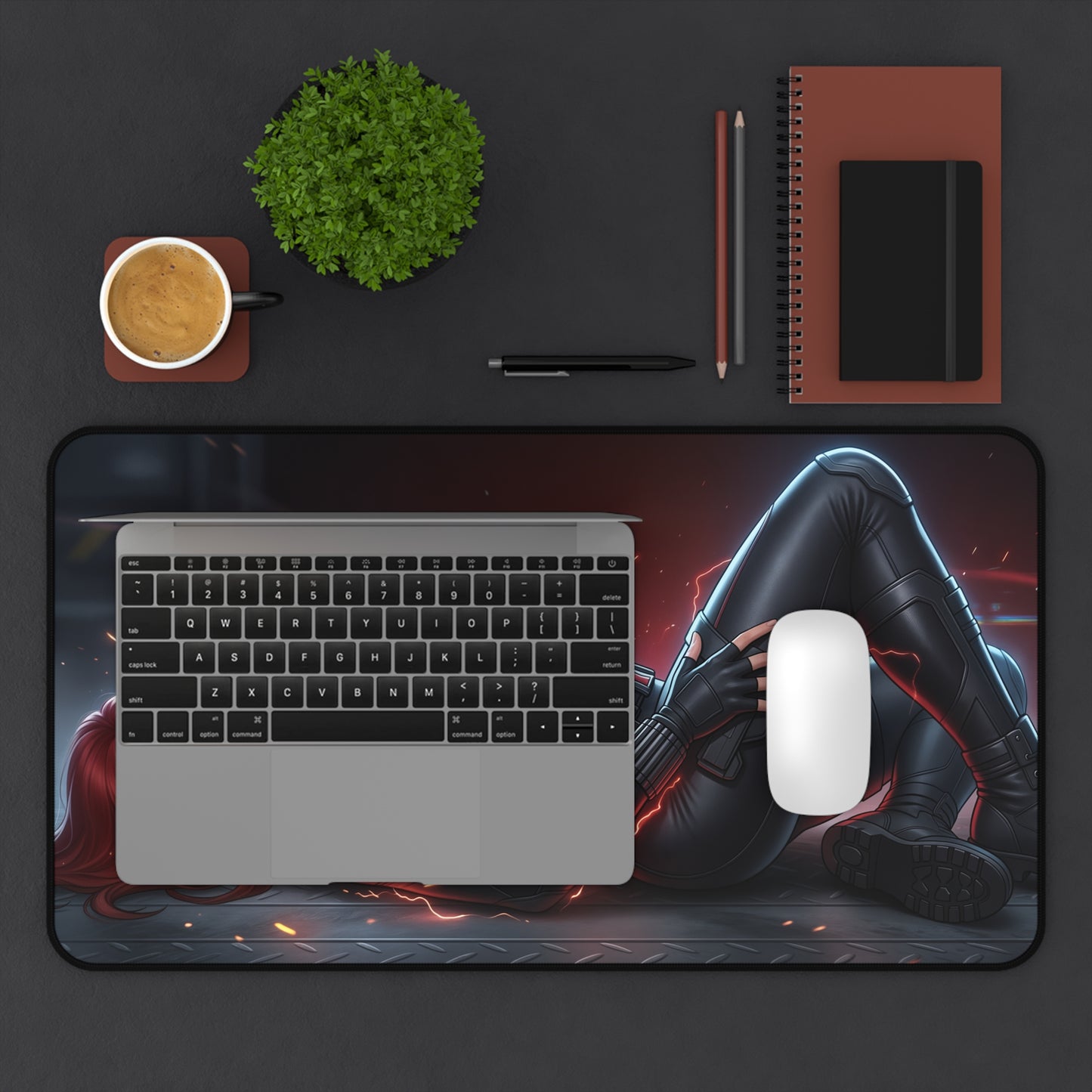 Marvel Mouse Pad, Black Widow Desk Mat, Large Desk Pad