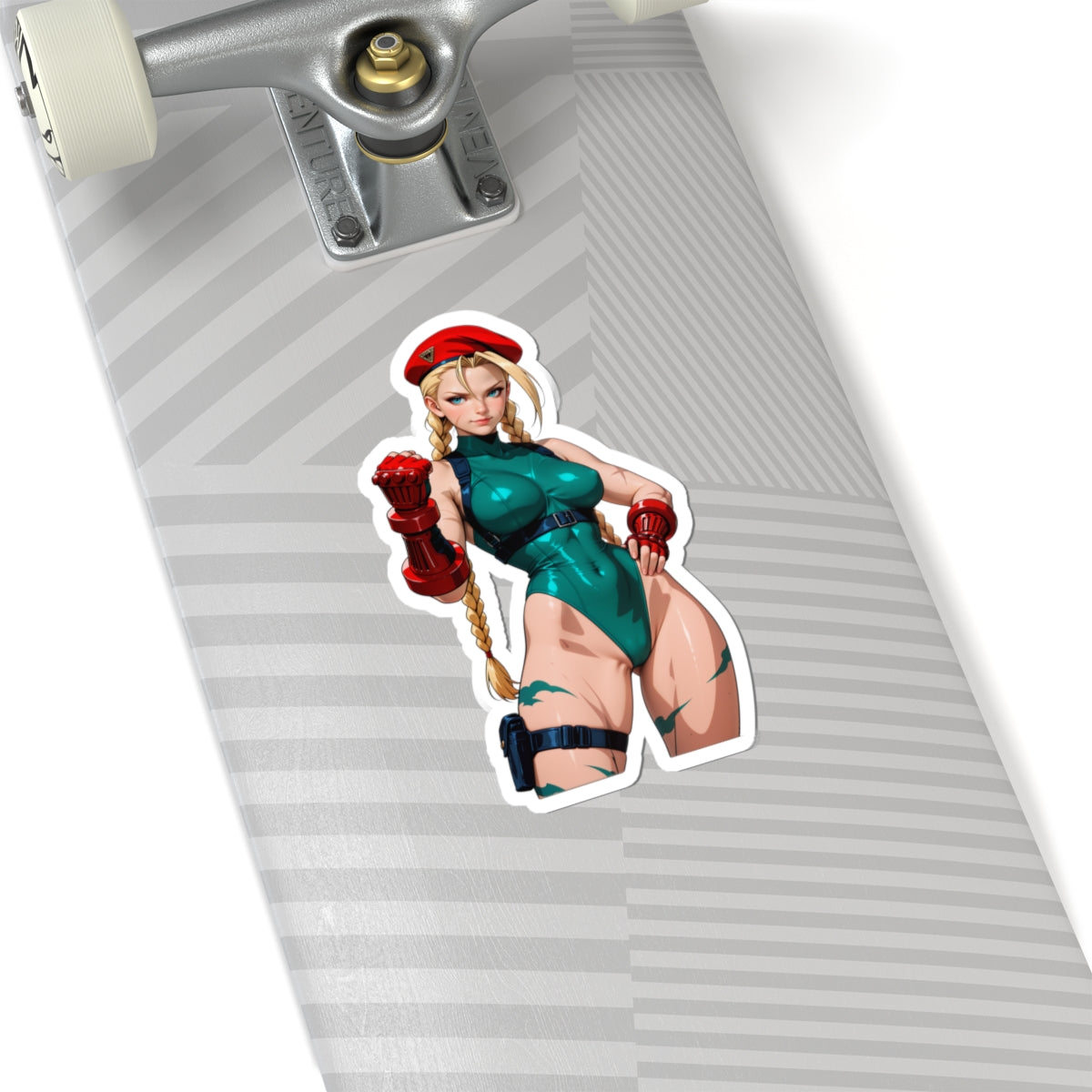 Cammy White Sticker – Street Fighter Vinyl Sticker for Laptops & Indoor Decor