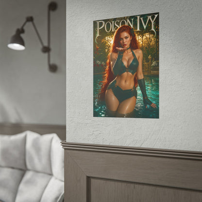 Poison Ivy Character Poster Comic Style Wall Decor Bedroom Collector Gift