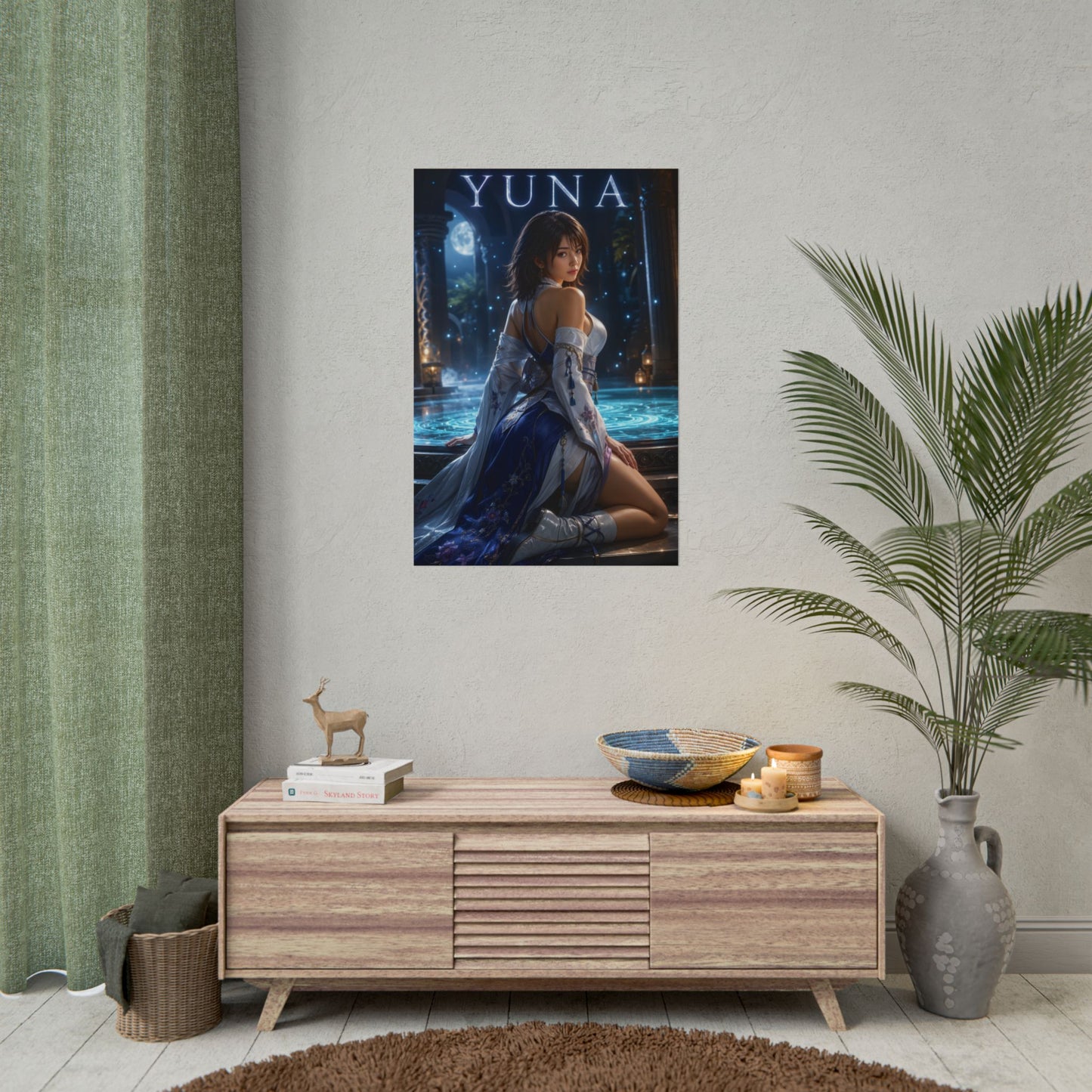 Yuna Poster, Final Fantasy X Wall Art, Fantasy Print, Gamer Decor